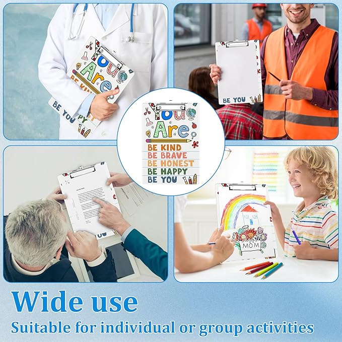 You are Teacher Clipboard Decorative Clip Board with Metal Clip A4 Standard Size 12.5" X 8.7" for Teacher Students Nurses Office