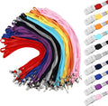 Hoolerry 300 Pcs Lanyards Clips Bulk for ID Name Badge Holder Lanyards Flat with Swivel Hook for Office School(Multicolor)