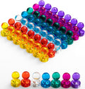 56 Colorful Magnets for Whiteboard | 7 Assorted Color Strong Push Pin Magnets | Perfect Magnetic Push Pins to use as Refrigerator Magnets, Whiteboard Magnet, Classroom Magnet