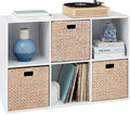 Best Choice Products 6-Cube Storage Organizer, 13.5in Shelf Opening, Bookcase, Display Shelf, Customizable w/ 3 Removable Back Panels – White