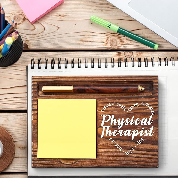 Physical Therapist Sticky Notepad Holder, Thank You Physical Therapy Gifts, Appreciation Gifts for PT Pediatric Physical Therapy, Pt Therapists Sticky Note Pad Holder TZP28