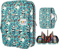 YOUSHARES Colored Pencil Case 220 Slots Pen Case Organizer With Handy Wrap & Zipper, Multilayer Holder for Prismacolor Colored Pencils & Gel Pen (Panda)