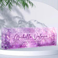 Personalized Office Name Plate, Custom Name Plate for Desks, Office Desk Decorations Gift for Women Men, Acrylic Desk Name Plate for Teacher Coworkers Staff Boss (Amethyst)