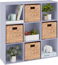 Best Choice Products Kids Bookcase 9-Cube Storage Organizer, 13.5in Shelf Opening, Bookshelf, Toy Storage, Customizable w/ 3 Removable Back Panels – Lavender