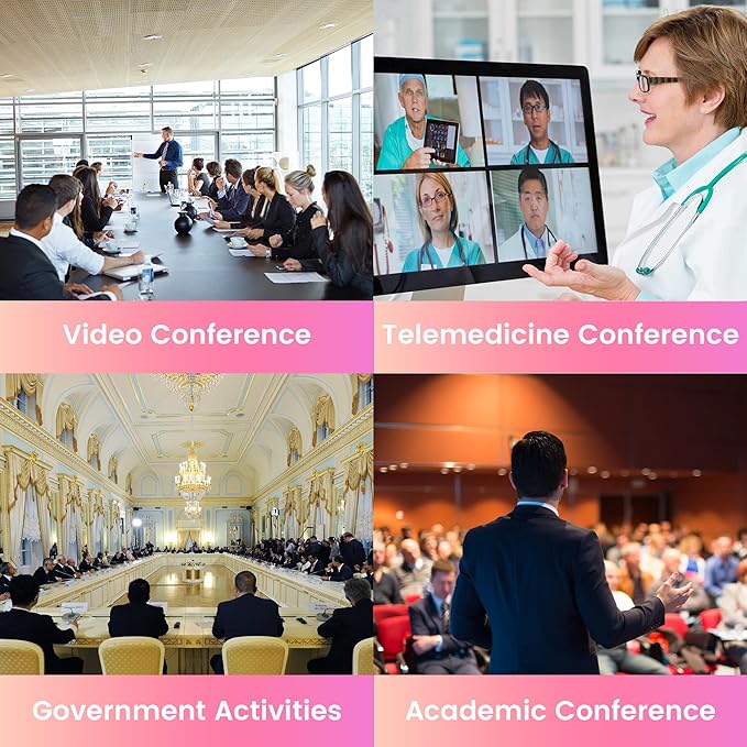 iuZee All-in-One PTZ 4K Conference Room Camera System with Bluetooth Speakerphone 12X Optical Zoom HDMI Wide View Angle Lens Works with Zoom Webex for Large Meeting Room