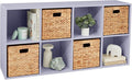 Best Choice Products Kids Bookcase 8-Cube Storage Organizer, 11in Shelf Opening, Bookshelf, Toy Storage, Customizable w/ 3 Removable Back Panels – Lavender