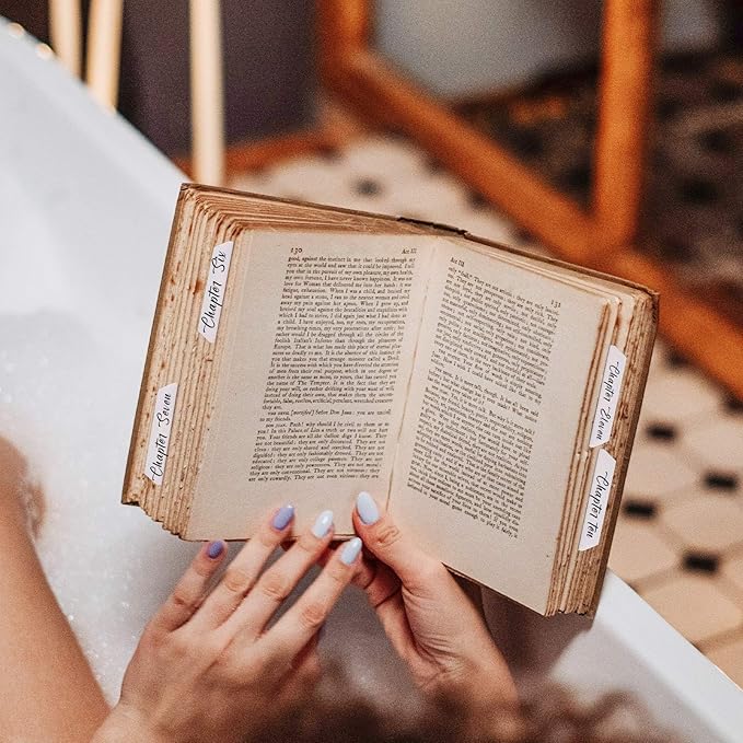 Zonon 400 Pieces Tabs 2 Inch Sticky Index Tabs, Writable and Repositionable File Labels Flags White Page Pop up Markers Labels for Reading Notes, Books and Classify Files