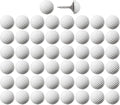 Golf Ball Push Pins for Cork Boards and Maps, Designed in The USA, Golf Ball Pins, Set of 50