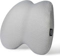 Lumbar Support Pillow Office Chair Car Back Pillow Ergonomic Lower Back Pain Relief Breathable Air Fiber Cushion with Hours Sitting on Worker Driver & Handicapped, Adjustable Strap (Light Gray)