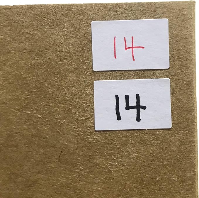 1000 Pack, 0.5" x 0.75" - White Labels Stickers for Writing, Price Stickers