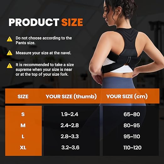 Posture Corrector for Men and Women, Breathable Back Brace, Lumbar Support, Super Lightweight Posture, Neck, Shoulders and Back, Straight Shoulders (Small)
