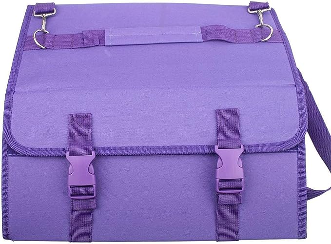 Marker Case, 171 Slots Purple Alcohol Marker Case Markers Carrying Bag Holder for Art Sketch Marker, Permanent Paint Marker, Dry Erase Marker, Repair Marker Pen, Color Highlighte Art Supplies