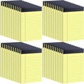 Oleitodh Legal Pads Bulk, Rainbow Notepad, Note Pads College Ruled Perforated Memo Pad for Work Study Daily Note Taking List, Lined Writing Pads (Yellow)