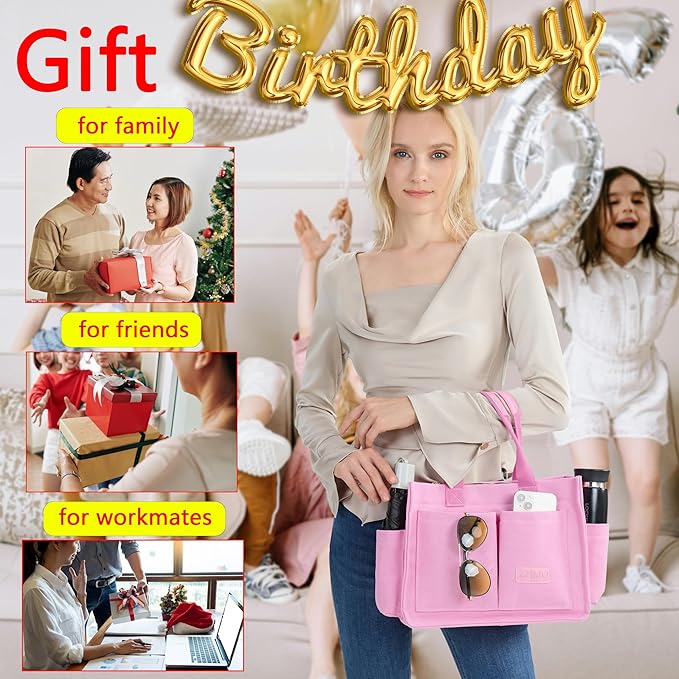 Canvas Tote Bag for Women,Women's Bags Crossbody Bags Work Laptop Tote Bag Large Handbags Purse for Travel Nurse Teacher