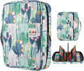 YOUSHARES Colored Pencil Case 220 Slots Pen Case Organizer With Handy Wrap & Zipper, Multilayer Holder for Prismacolor Colored Pencils & Gel Pen (Cactus)
