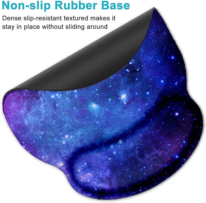 Lateefah Mouse Pad with Wrist Rest, 3-in-1 Gaming Mouse Pad, Keyboard Wrist Rest, Ergonomic Memory Foam Mousepad with Wrist Support for Computer Keyboard