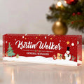 Custom Name Plate for Desk | Personalized Boss Employee Appreciation Christmas Gifts | Acrylic Name Plate Office Desk Accessories