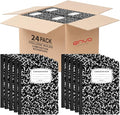 ENVO Composition Notebooks, College Ruled Composition Notebook, Black Marble Covers Composition Notebook, 100 sheets (24 Pack, College Ruled)