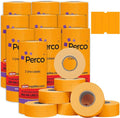 Perco 2 Line Fluorescent Orange Labels - 80 Rolls, 10 Sleeves, 80,000 Blank Price and Date Gun Labels for Perco 2 Line Price and Date Guns - Made in USA