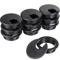 SATINIOR 10 Packs Desk Grommet Plastic Cable Hole Cover to Arrange Wires & Cords PC Desk Cord Wire Organizer Caps Desktop Cord Management Grommet for Home Office Table Desktop(2 Inch,Black)