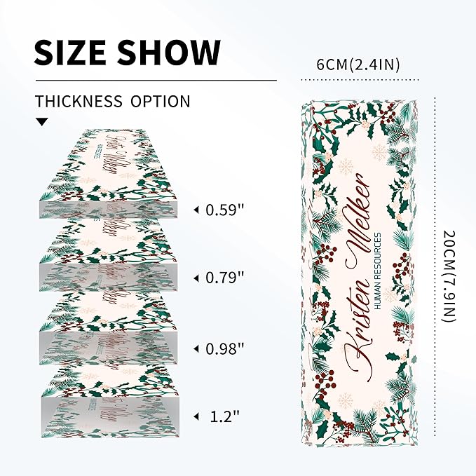 Personalized Name Plate for Desk Custom Acrylic Desk Name Plate Custom Employee Appreciation Gifts Office Gifts for Women, Men, Boss, Coworkers, Teacher, Nurse (Holly)