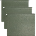 Smead Hanging File Folder, 1/5-Cut Adjustable Tab, Letter Size, Standard Green, Hanging Folders for Filing Cabinets, File Organizer Folder