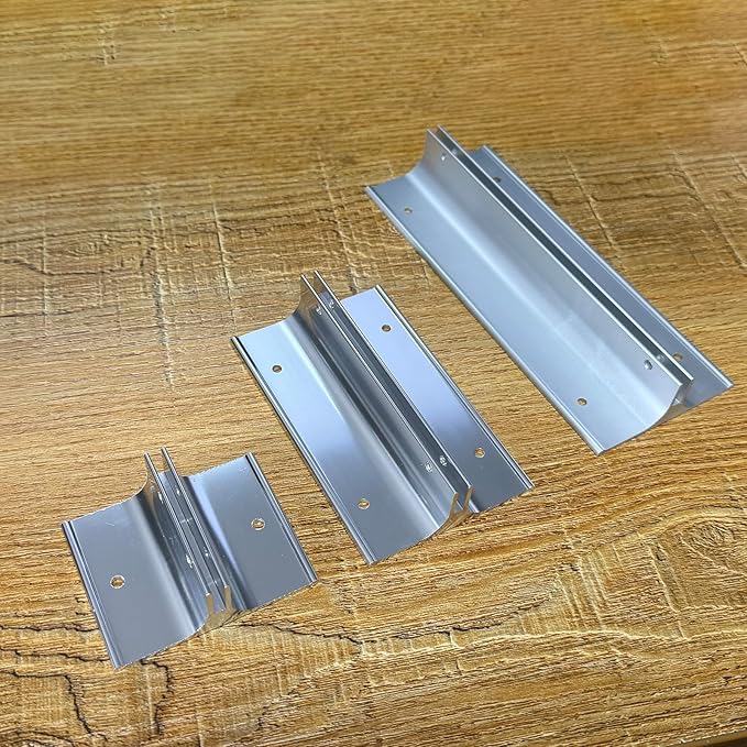 10 Pack 6" Length Aluminum Corridor Sign Holder, 1/8" Substrate, Corridor Mount, Minimalist Design for Versatile Signage