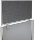 OBEX Acoustical Cubicle Privacy Screen Extender Desk Panel & Office Divider, Add Separation & Block Noise, 18" x 48", Graphite