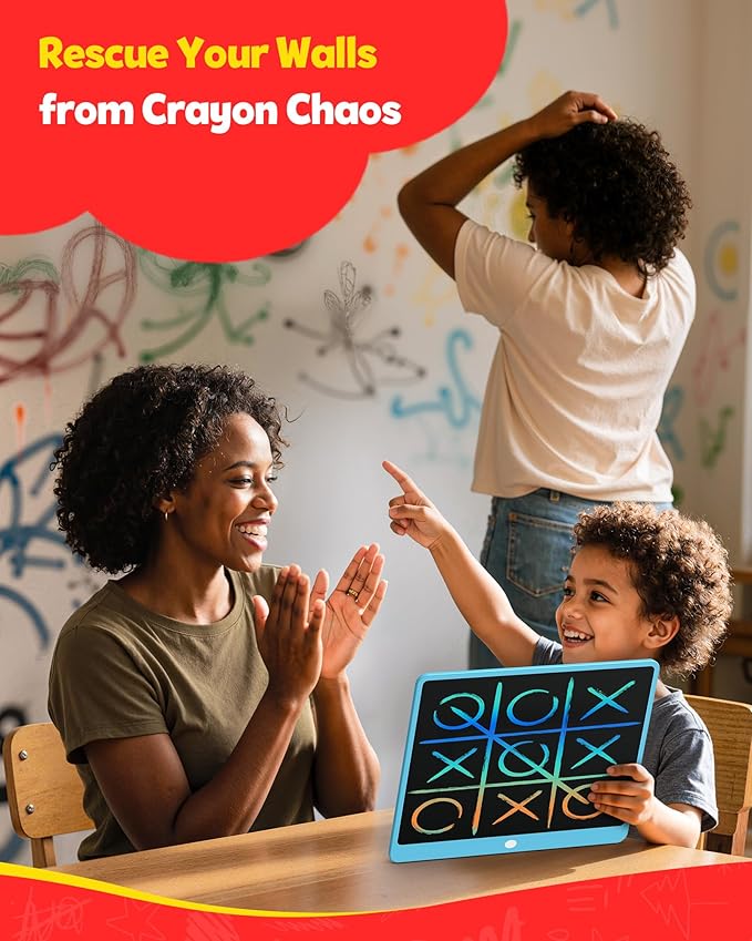 TEKFUN LCD Writing Tablet for Adults, Large Doodle Board, 16 Inch Colorful Drawing Tablet Writing Pad, Toddler Toys for 3 4 5 6 7 8 9 Year Old Girls Boys Teen, Birthday Gifts for Kids (Blue)