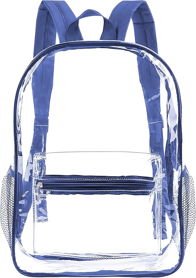 GACEMIU Bulk 1/3/12/24/48 Pack Clear Backpack Transparent Backpack For Travel Sport Work School Stadium Approved