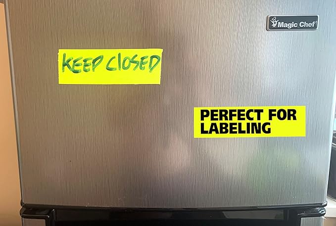 Gaffer Power Real Professional Grade Gaffer Tape, Made in The USA, Yellow Fluorescent 2 Inches by 30 Yards, UV Blacklight Reactive Fluorescent Heavy, Non-Reflective, Better Than Neon Yellow Duct Tape
