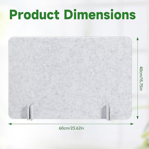 4 Pack Desk Privacy Panel 15.75" x 23.6" Acoustic Divider Panel Portable Desk Partition Desk Divider Noise Visual Isolate Table Divider for Student Study Reception Area Office Library