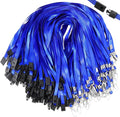 Harloon 150 Pcs Lanyards Breakaway Bulk Neck Flat Lanyard with Detachable Buckle and Clip Swivel Hooks for Badge Holder