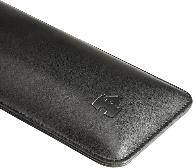 Bailey Compact by Castle - Wrist Rest for Keyboards with Around 61 Keys - Leather Ergonomic Computer Extra Firm Keyboard Wrist Support for Typists, Gaming, Heavy Office Use (Nightfall, Compact Size)