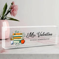 Desk Name Plate Personalized, Teacher Name Plate for Desk, Office Desk Decor for Women and Men, Employee Appreciation Gifts The Office Gifts for Teacher