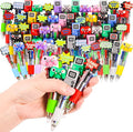 LiYiQ 50 Pcs Video Game Multicolor Pen in One Cartoon Cute Fun 4-in-1 Cute Pens Bulk Kawaii Game Handle Level Up Games Console Shape Cool Ballpoint Pens for Kids Fun Gifts