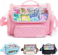 Large Marker Organizer Case Holds 200-300 Markers | Art Marker Storage Bag with Removable Dividers & Clear Top for Artists, Crafters & Travel - Pen, Pencil Alcohol Marker Holder - Art Supply