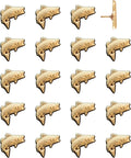 Fish Push Pins - Gold Trout Map Pins - Fishing Map Tacks for Cork Boards, Maps, or Lapel Use - Designed in USA - Set of 20