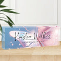 Personalized Office Name Plate, Custom Name Plate for Desks, Office Desk Decorations Gift for Women Men, Acrylic Desk Name Plate for Teacher Coworkers Staff Boss (Butterfly)