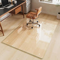 FlyEcho Glass Chair Mat 48" x 72" Heavy Duty Tempered Glass Office Chair Mat, Glass Floor Mat with Round Corner and Polished Edge for Smooth Glide, Carpet Hardwood Floor Protector
