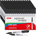 SFAIH Fine Tip Dry Erase Markers - 144 Pack Black Whiteboard Markers for Large Facilities, Low-Odor White Board Markers Bulk Institutional Pack, Non-Toxic Easy Clean
