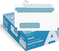Aimoh 500#10 Single Left Window SELF Seal Security Envelopes - Super Strong Quick-Seal Self Sealing Closure, Security Tinted, Size 4-1/8 x 9-1/2 Inches, 24 LB - 500 Count (35210)
