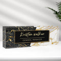 Desk Name Plate Personalized, Premium Marbling Acrylic Desk Name Plate, Personalized Name Plate for Desk, Office Decor for Women or Men Coworkers, Boss, Employee, Teacher