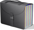 File Organizers with Handle,Portable Expanding File Folder,25 Pockets Accordion File Organizer for Receipt,Bill, A4/Letter Size Paper,Documents,a-z Tabs Include in Filing Folders Diamond