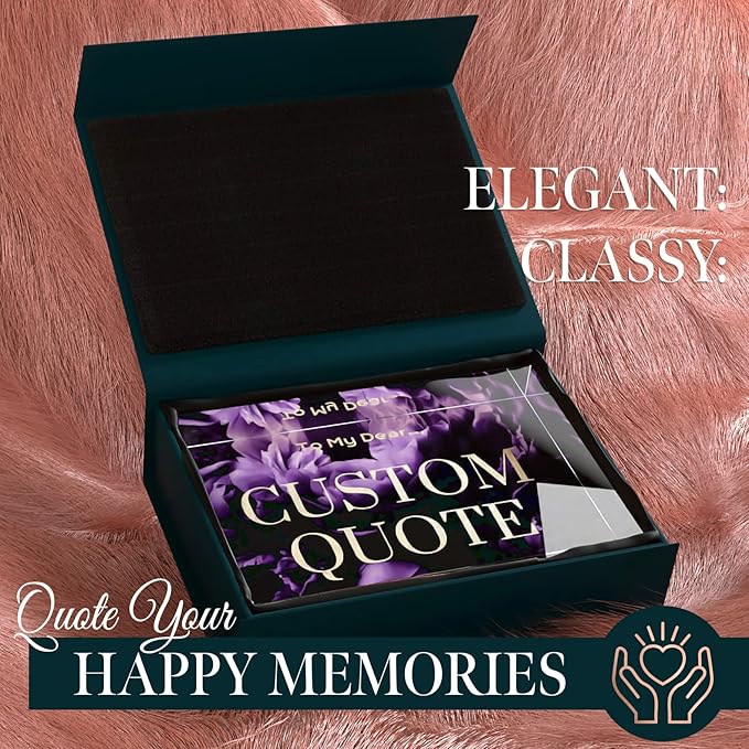 Custom Acrylic Sign Personalized, Custom Desk Name Plate, 18 Styles, (5"x7"), With Gift Box, USA Made by Acryluxe. (Blossom)