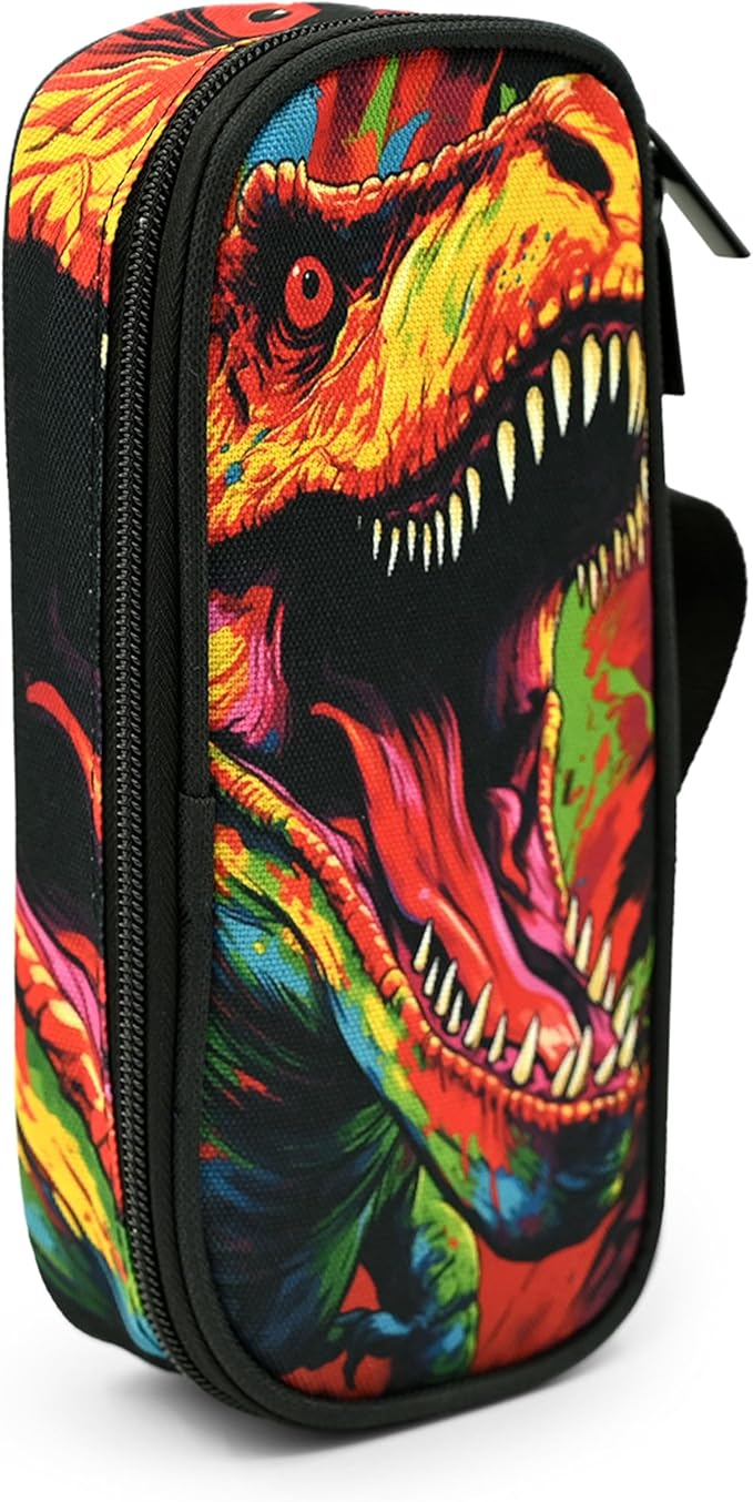 Dinosaur Pencil Case Pencil Pouch Large Capacity Pen Bag School Office Organizer Stationery Storage Box For Girls Boys Teen Kids