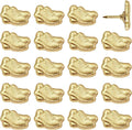 Sneaker Push Pins - Gold Running Shoe Pins - for Cork Board, Maps, or Lapel Pin Use - Designed in USA - Set of 20