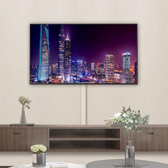 ZhiYo TV Cord Cover for Wall, 32 inch Cable Concealer, Cord Hider for Wall Mounted TV, Paintable Cable Cover to Hide Wires, Beige Wire Raceway Kit, 2X L15.8in W1.5in H0.75in