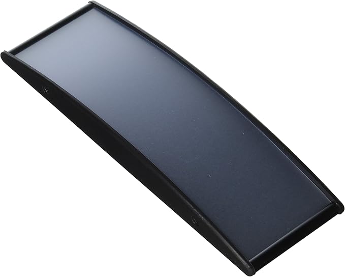 Displays2go (Set of 5) Curved Office Business Door Sign Holder - Curved Door Sign for Vertical or Horizontal Mount - Aluminum Frame Signage - Black (WCSBK852)