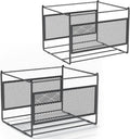 2 Pack Hanging File Folder Frame Letter/Legal Size,Hanging Files Holder Rack for Desk Organizer,Hanging Folder Rails,Only Fit Filing Cabinet Drawers over 10" in Height,15.2" Lx12.4 Wx10 H